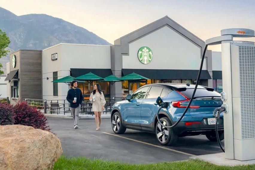 Starbucks EV charging stations list