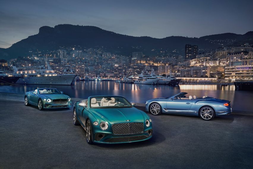 This is the three-unit limited Bentley Continental GT Convertible Mulliner Riviera Collection