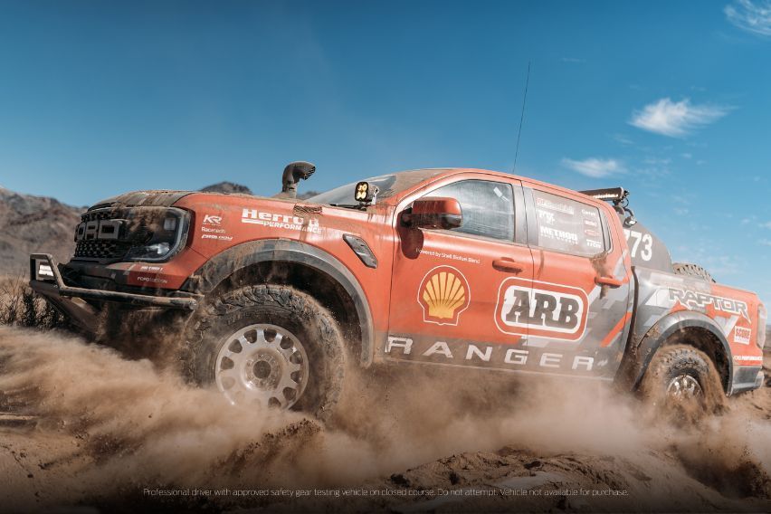 Modified, bio-fuel 2023 Ford Ranger Raptor to compete in Baja 1000 rally 