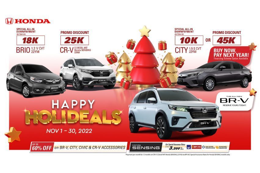 Honda Cars PH serves up cash discounts, special financing options this Nov.