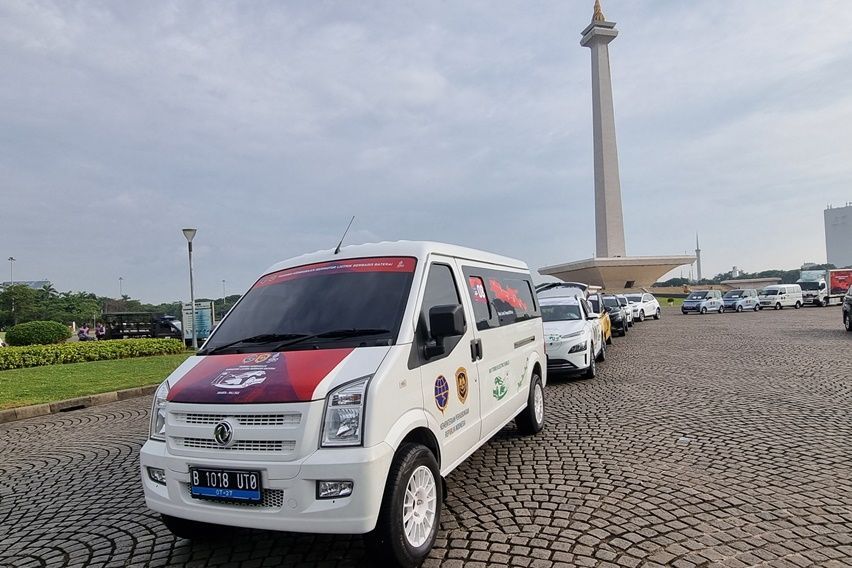 Puluhan Mobil Listrik Touring ke Bali Sambut KTT G20