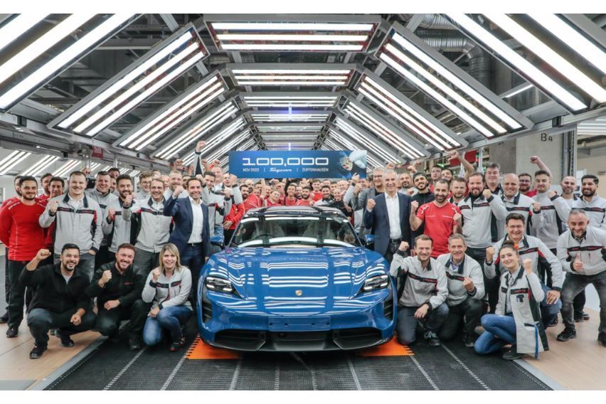 Porsche Taycan reaches 100,000-unit production milestone