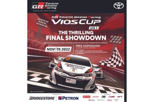 Season finale of 2022 TGR Vios Cup to commence Nov. 19