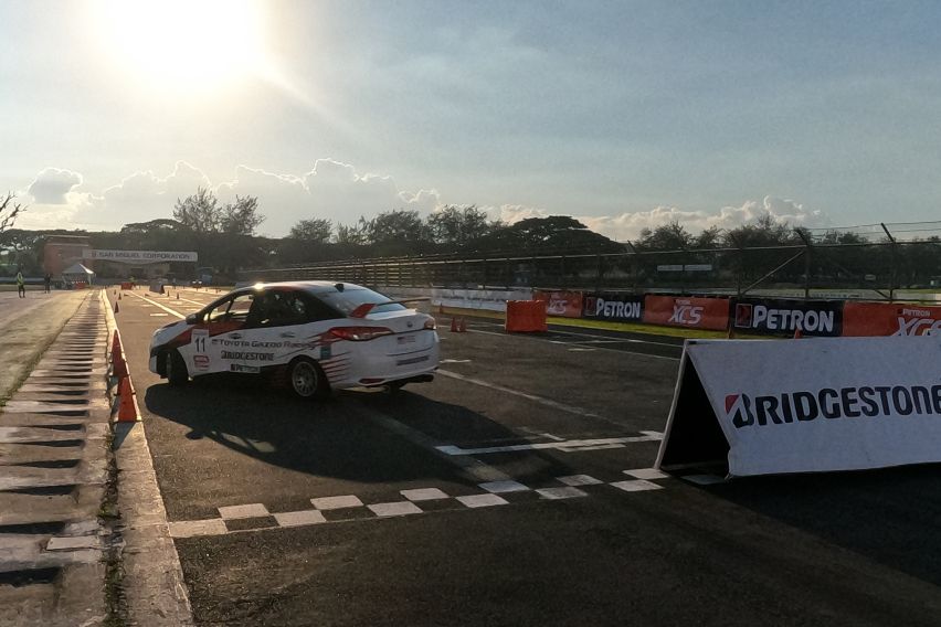 VIOS OMR CAR AGAINST A SUNSET