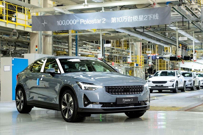 100,000th Polestar 2 out of production facility and sold 