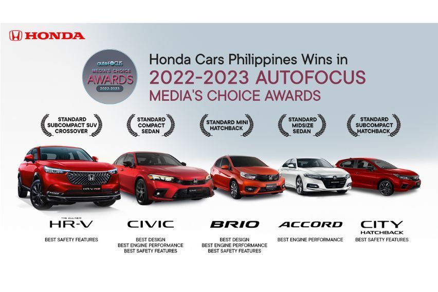 Local Honda models recognized at Media's Choice Awards 