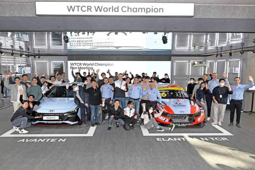 Hyundai exhibition for WTCR 2022 victory