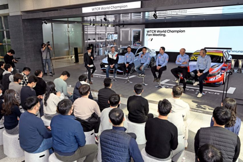 Hyundai exhibition for WTCR 2022 victory
