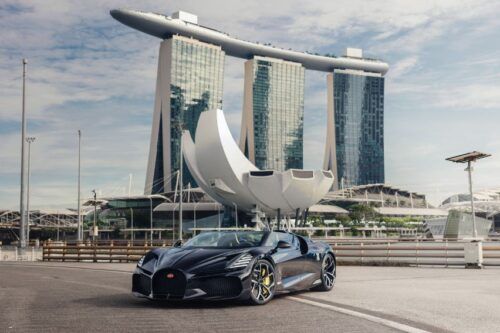 Bugatti W16 Mistral showcases its timelessly elegant look in Singapore