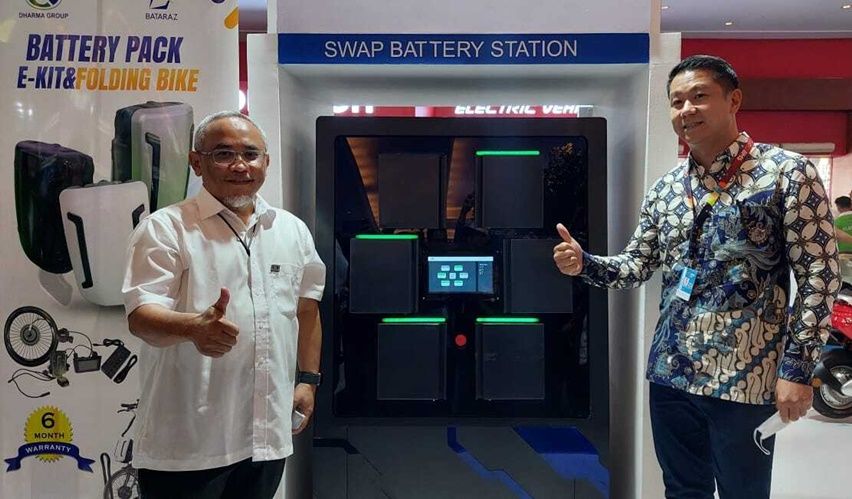 IIMS 2023: Bangun Ekosistem Swap Baterai, Rakata Gandeng DCI