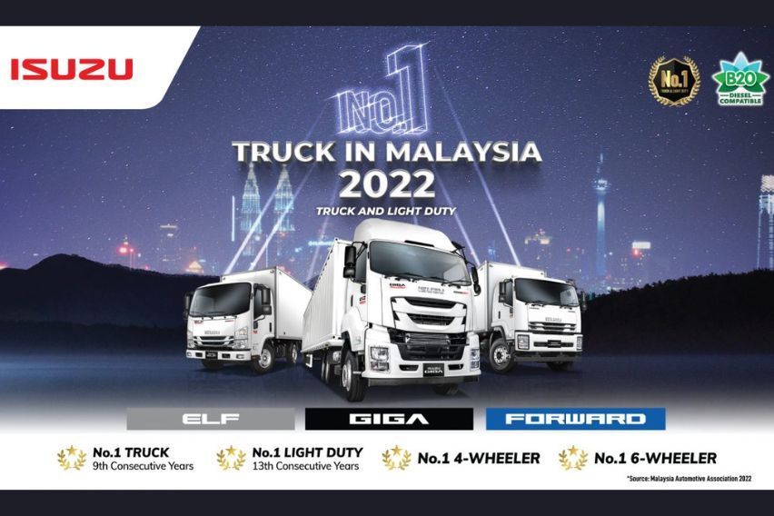 Isuzu remains Malaysia’s top-selling truck brand in 2022