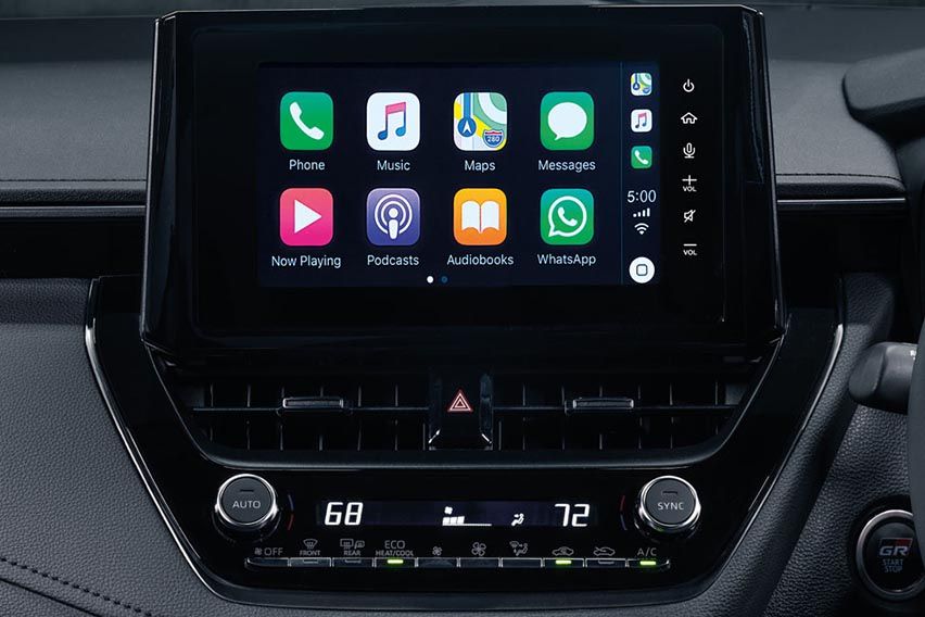 2023 Toyota GR Corolla touchscreen