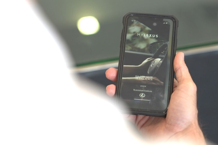 Lexus Accredited Dealership Technician on laptop-2