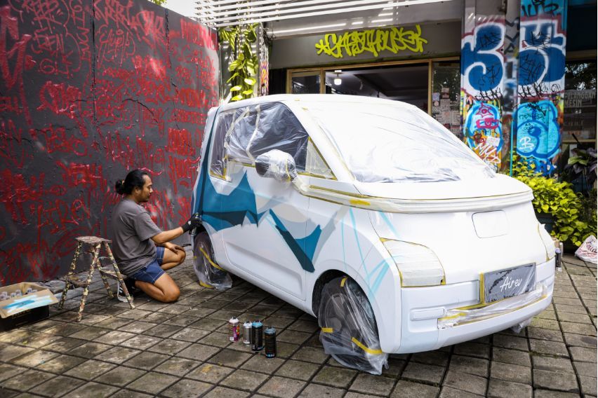 Wuling Air ev grafiti