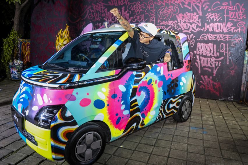 Wuling Air ev grafiti