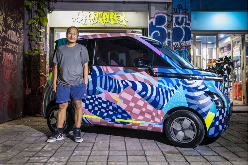 Wuling Air ev grafiti