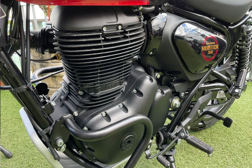 Royal Enfield Hunter 350 engine