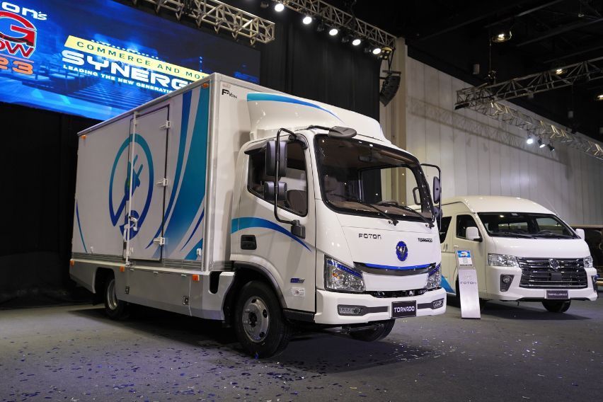 Foton flexes lineup headlined by Tornado EV, first electric truck in the Philippines