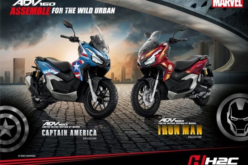 Honda Rilis ADV160 Bertema Tokoh Captain America dan Iron Man