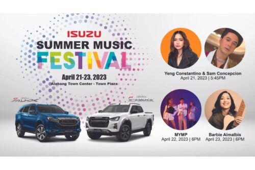 Isuzu PH to showcase new refreshed mu-X and 2023 D-Max at Isuzu Summer Music Festival