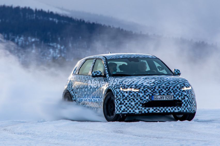 Winter testing underway for Hyundai Ioniq 5 N, the performance version of carmaker's EV