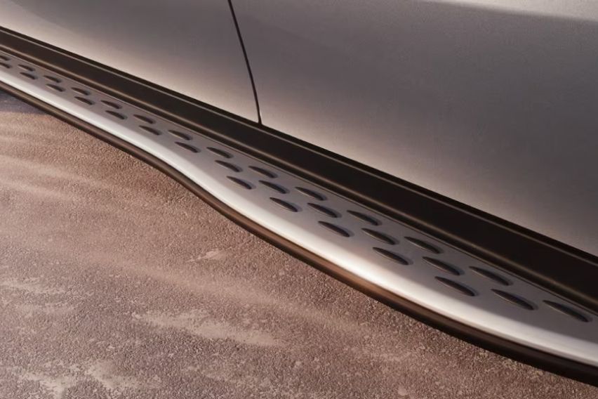 aluminium-look running boards