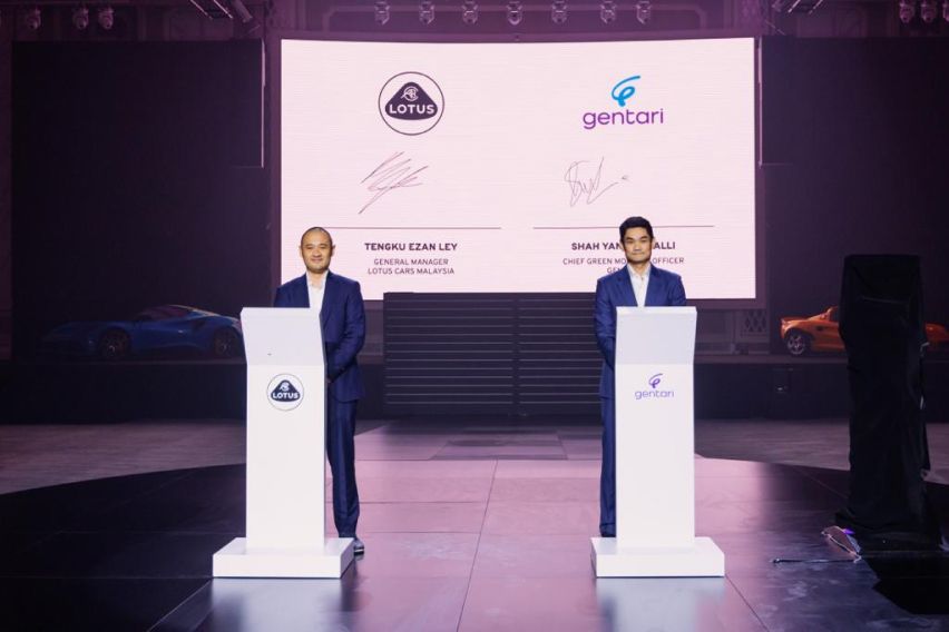 Lotus and Gentari joined hands to set up EV charging network