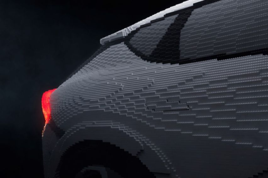 Full-size Lego model of Kia EV6 displayed at Milan Design Week