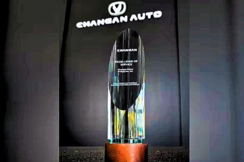 Changan Motor Philippines, Inc. (CMPI) receives Excellence of Service award