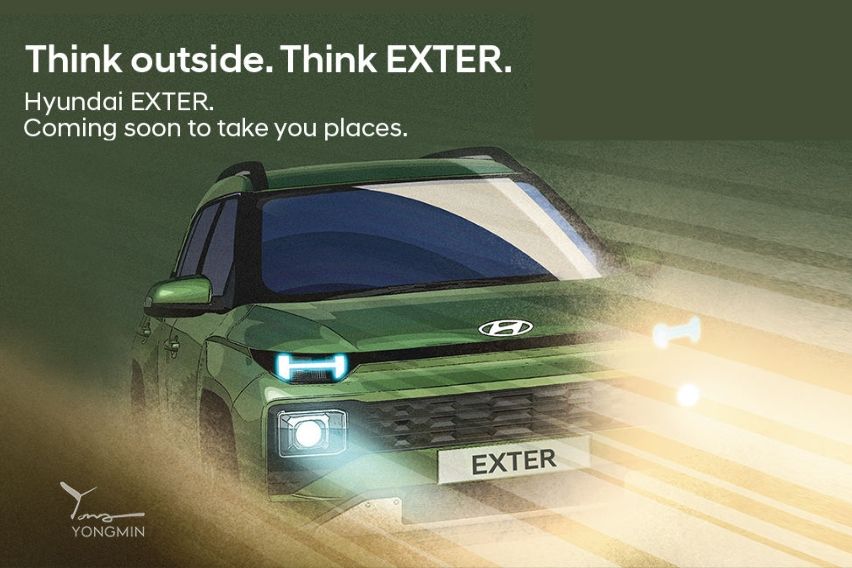 Hyundai Exter Teaser from website