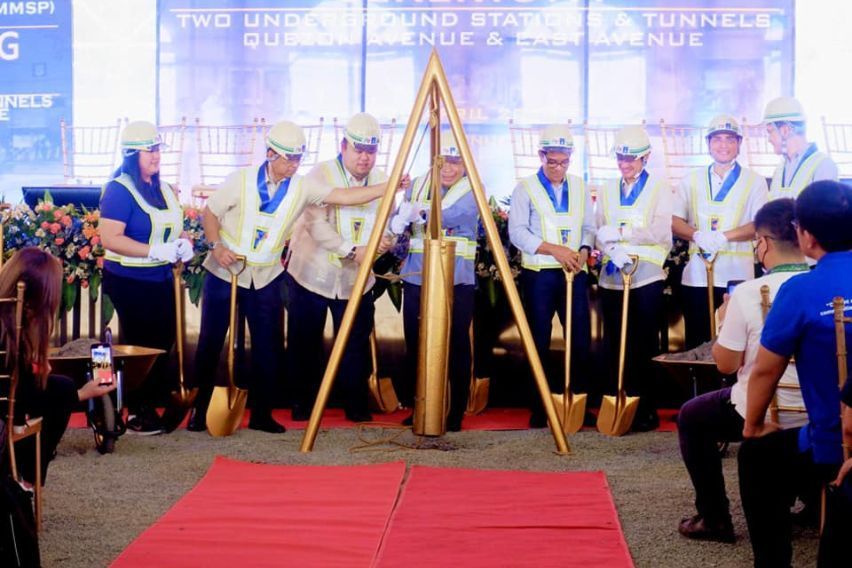 DOTr breaks ground for Quezon Ave. and East Ave. subway stations