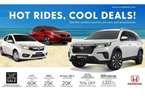 Honda Cars PH 'Hot Rides, Cool Deals' promo extended to May 31 