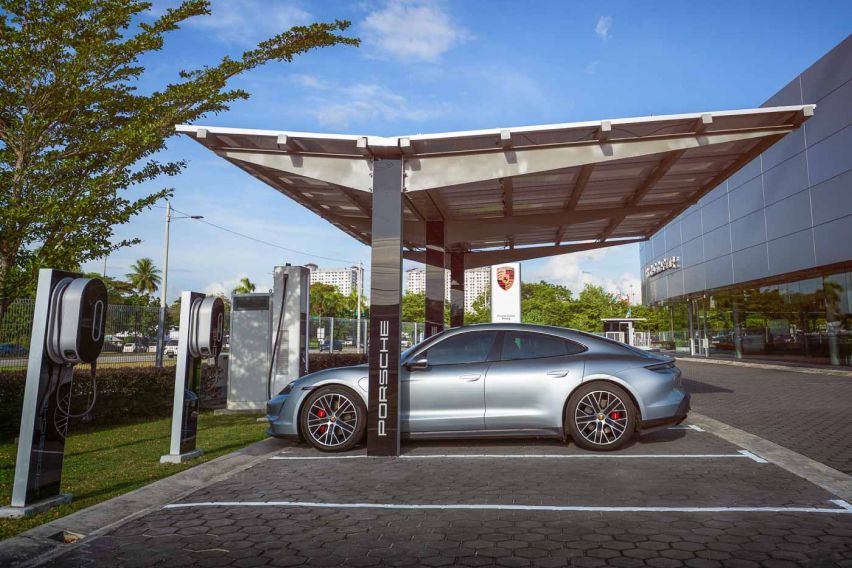 Solar panel at Porsche centre