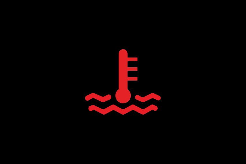 Temperature warning light