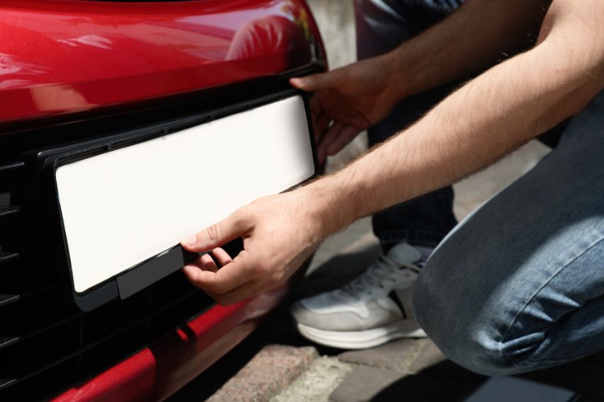 Affixing Plate Number