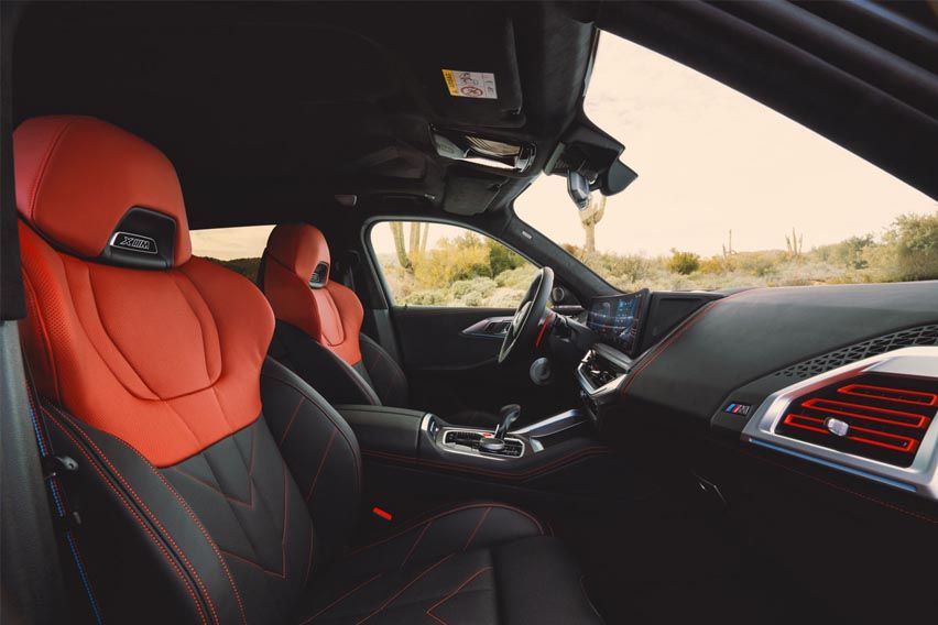 BMW XM Label Red interior
