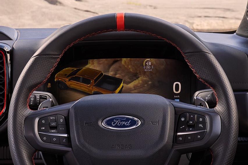 2023 Ford Ranger Raptor 2.0L Bi-Turbo Diesel cabin