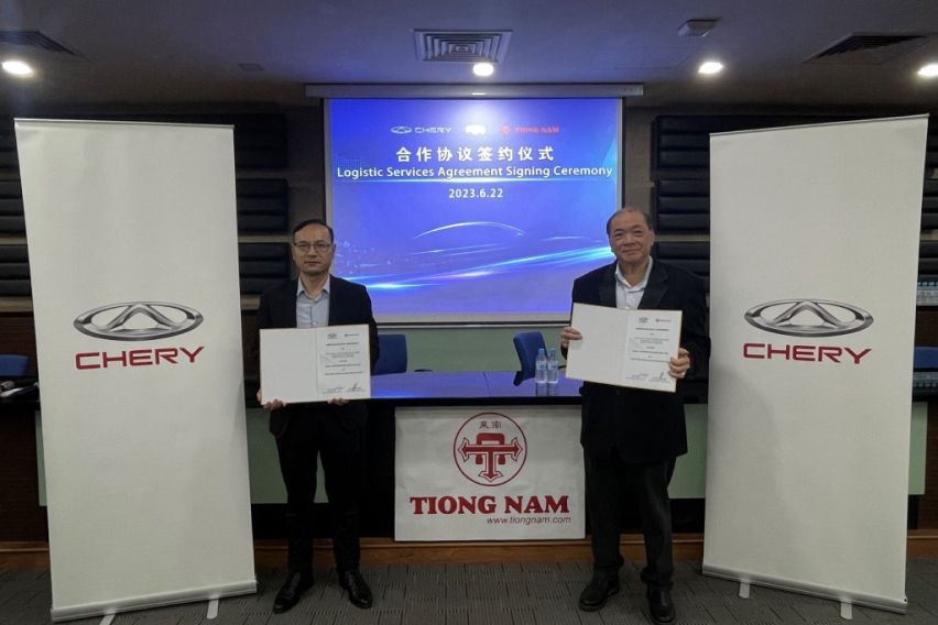 Chery joined hands with Tiong Nam for spare parts warehousing and transportation