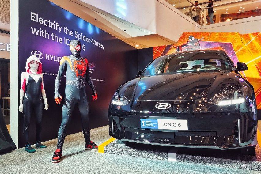 Hyundai Showcases All-Electric IONIQ 6 and Spiderman at SM Megamall Fashion Hall