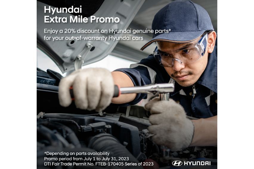 Hyundai Motor PH Offers 20% Discount on Genuine Parts for Select Models
