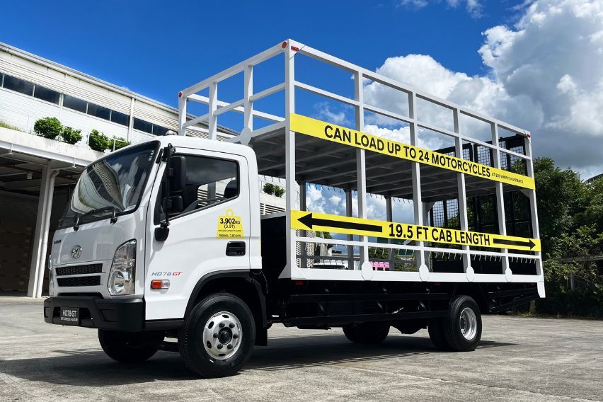 Hyundai HD78 GT Motorcycle Carrier