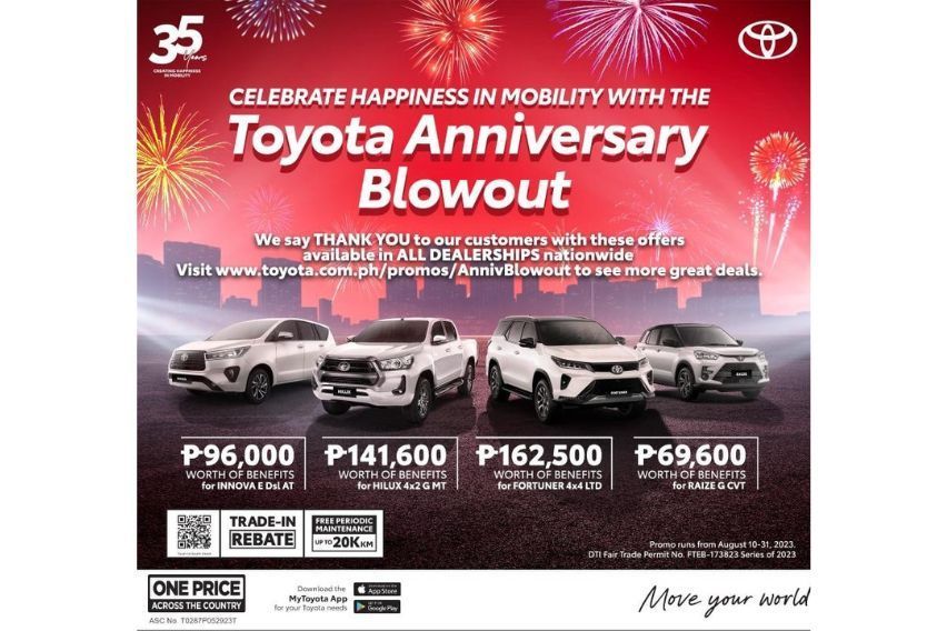 Toyota PH Serves Up Exciting Deals this Month for its 35th Anniversary