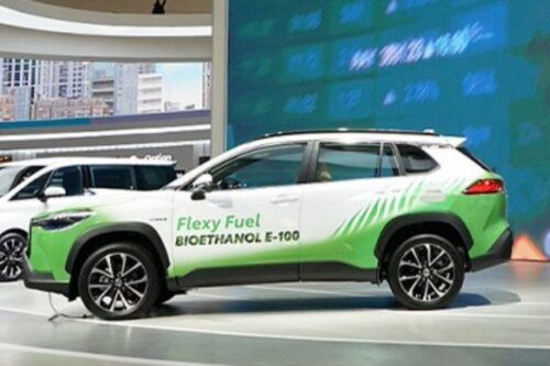 Eco-friendly Toyota Fortuner Flex Fuel on display at GIIAS 2023