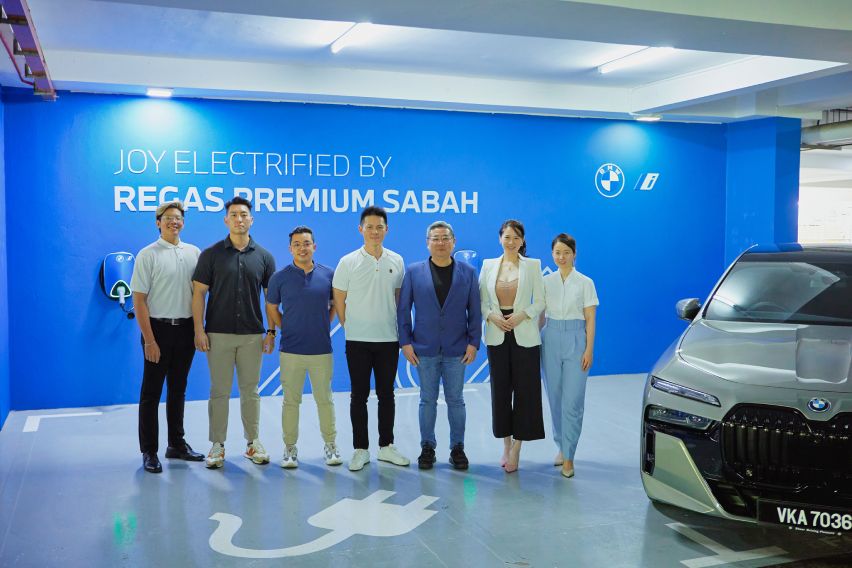 Regas Premium opens first BMW EV charging station in Sabah