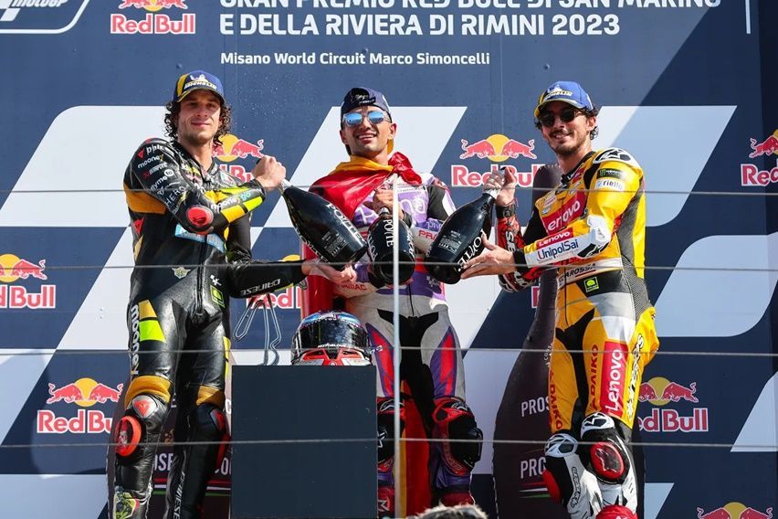 MotoGP 2023: Trio Ducati Kuasai Podium di GP San Marino 