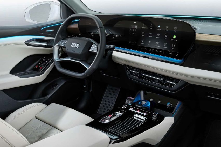 Audi Q6 e-tron SUV เผยธีมการออกแบบภายในใหม่