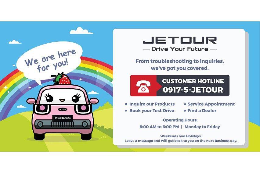 Jetour PH now has a mascot, customer service hotline 