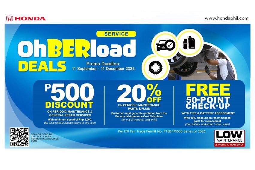 Honda Cars PH ‘Oh-ber-load Deals’ is the perfect pre-long drive treat for car guys 