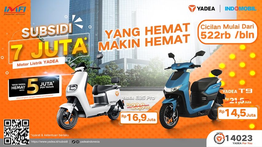 Subsidi motor listrik Yadea