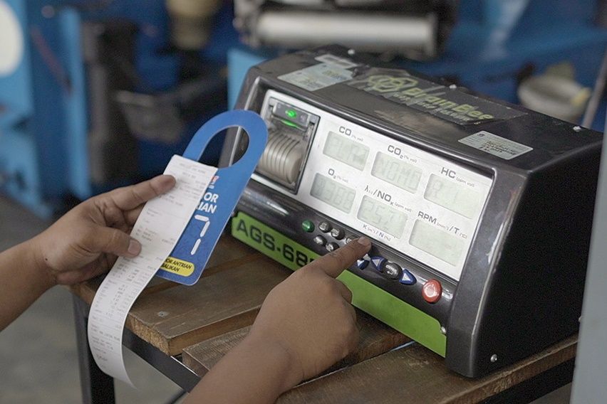servis dan uji emisi motor di Planet Ban